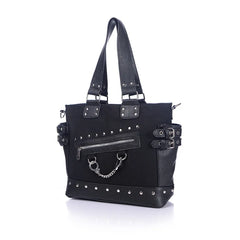 Canvas Rivet Large Tote Bag Lady Shoulder Bag