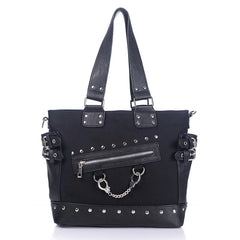Canvas Rivet Large Tote Bag Lady Shoulder Bag
