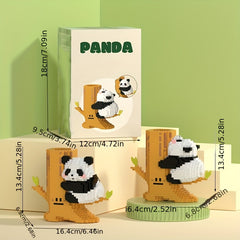 Big Panda Building Blocks Educational Assembled Toys Pen Holder DIY