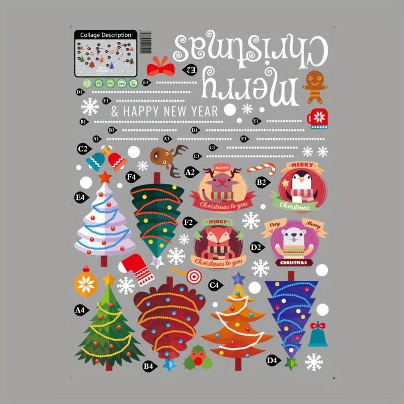 Christmas Reindeer Car Ornaments Cartoon Stickers