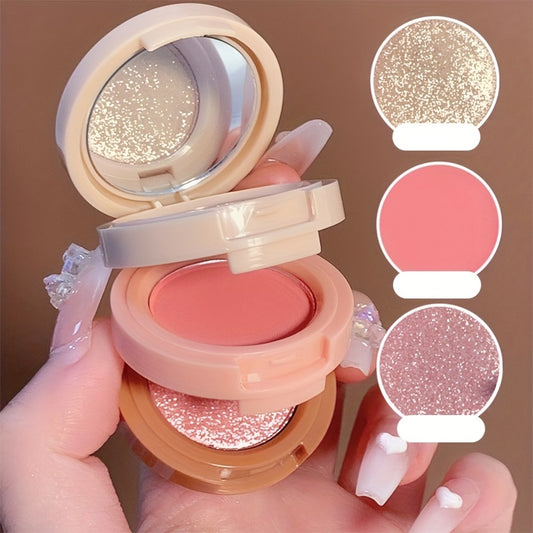 3-Layer Blusher Palette High Gloss Makeup