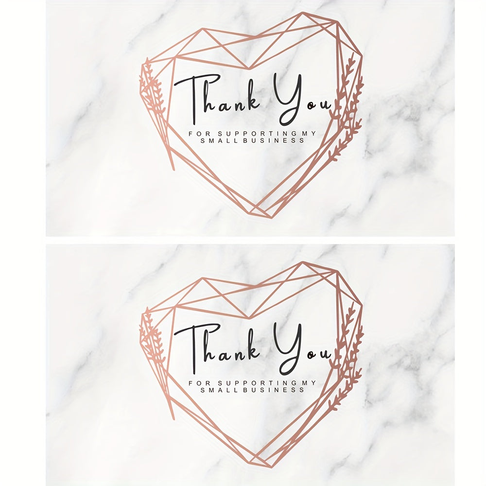 50 Thank You Cards for Business 9.5 Business Card Jewelry Package Insert