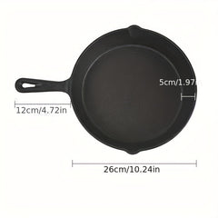 Cast Iron Skillet Frying Pan Pre seasoned Oven Safe Cookware