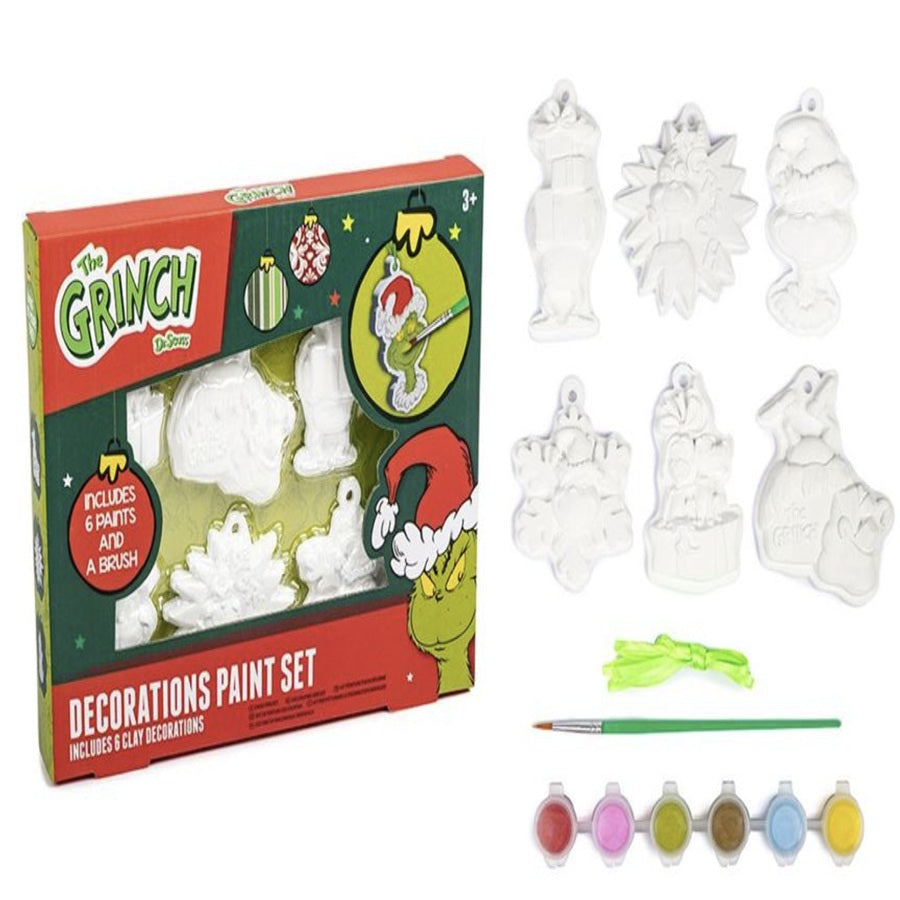 Grinch Decorations Paint Set - Create Your Own Holiday Decor