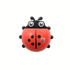 Ladybug Toothbrush Holder Suction Cup Storage Box