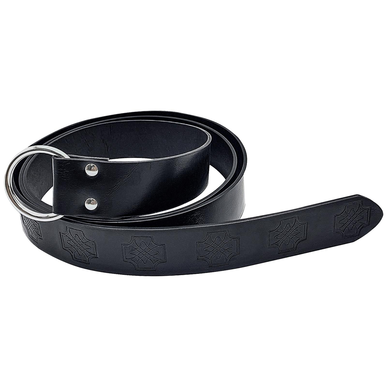 Medieval Celtic Knot Embossed Belt Knight Ring Belt COSPLAY Stage Prop