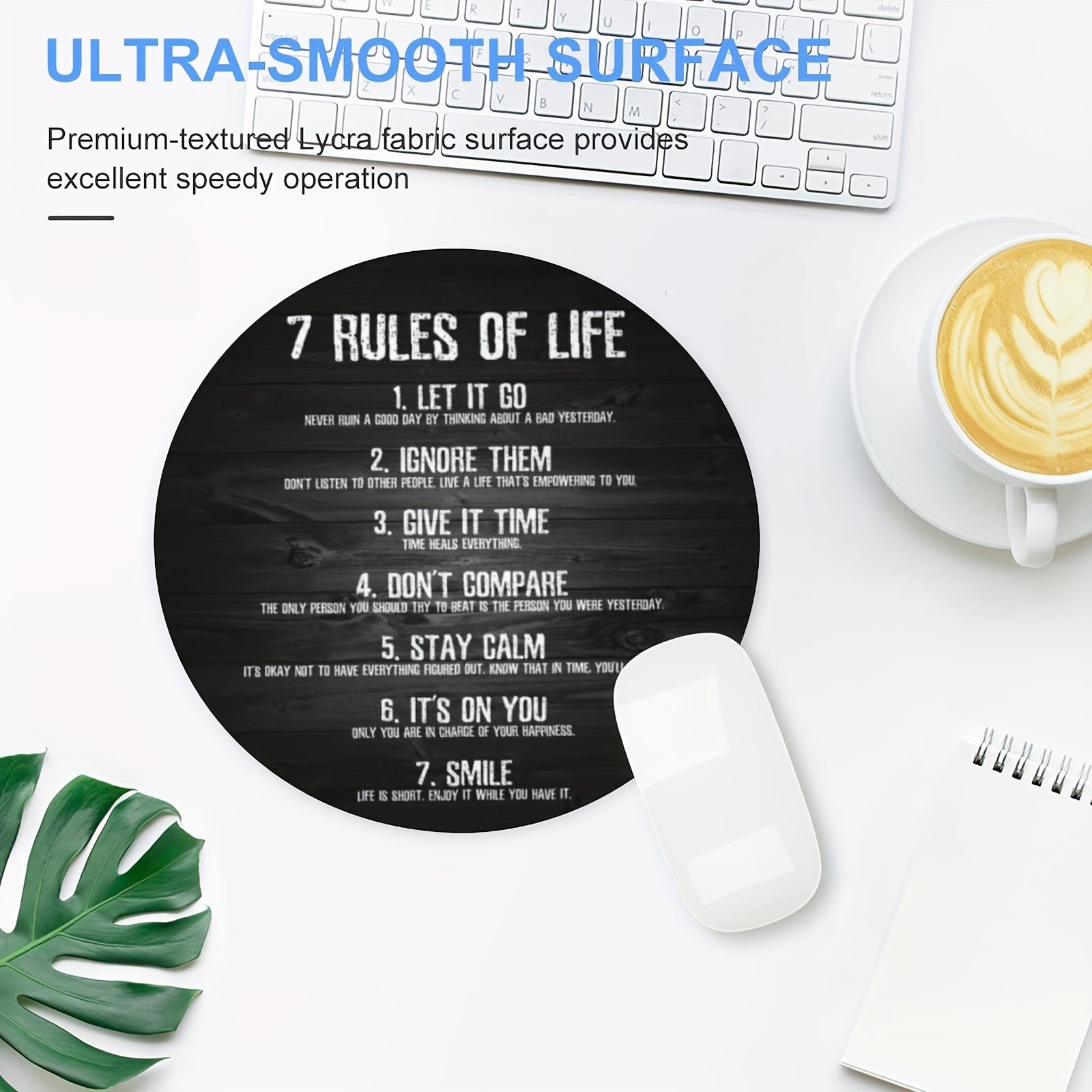 Custom Inspirational Quote About Life Mouse Pad