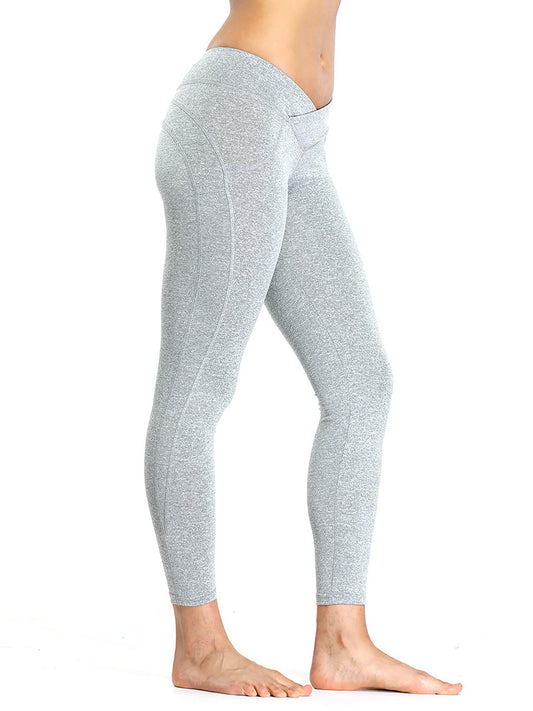 High Waisted Solid Yoga Leggings for Women