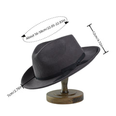 Jazz Hat Felt Bowler Hat Butterfly Belt Accessories