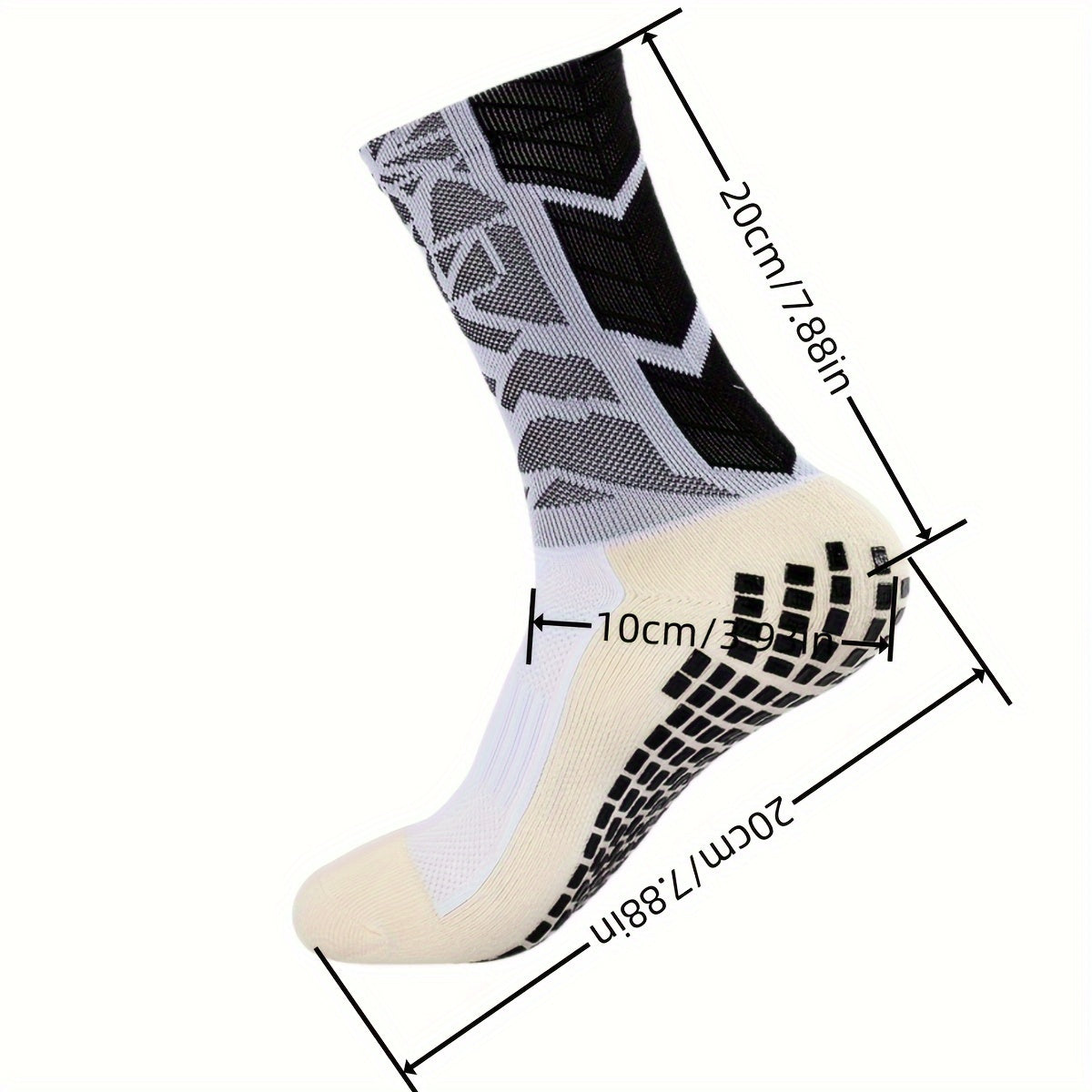 3 Pairs Men's Sport Socks, Sweat Absorbing, Comfy, Breathable