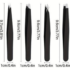 Stainless Steel Eyebrow Tweezers for Precise Hair Removal