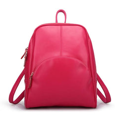 Lady Leather Backpack Female Leisure Bag