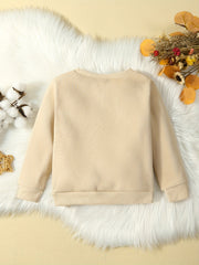 Girls Pullover 'Mama's Girl' Crew Neck Sweatshirt Long Sleeve Top
