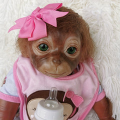 Reborn Toddler Doll Soft Touch Realistic Monkey Gift