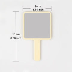 Handle Mirror Square Beauty Makeup Mirror For Women SPA Salon Professional