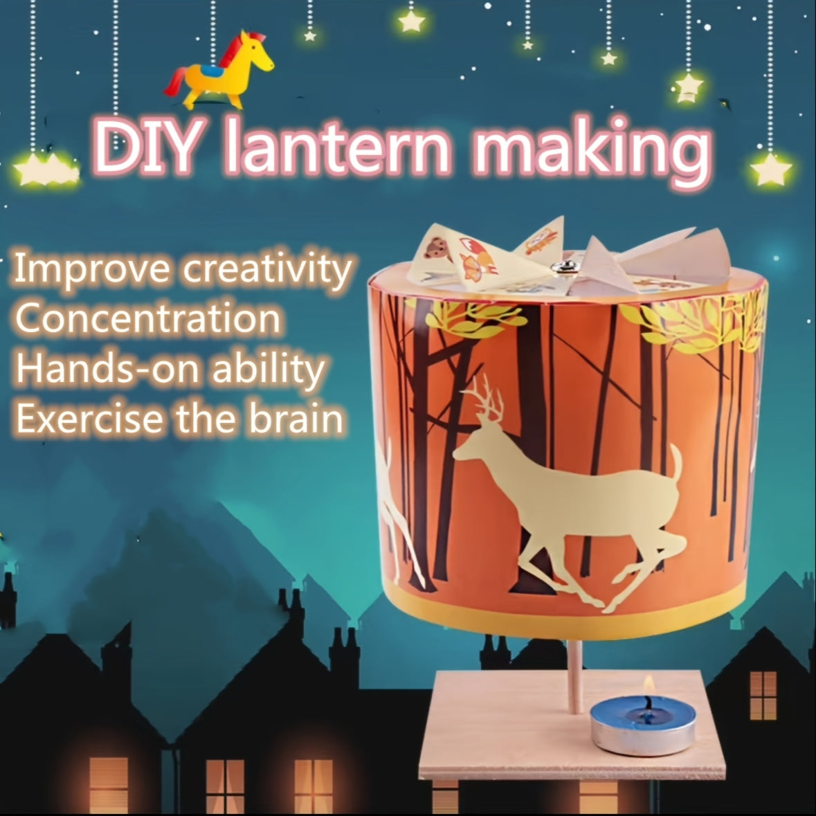 DIY Carousel Kit Science Experiment Tool Enhances Creativity Hands On Skills
