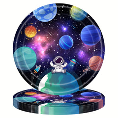 Astronaut Party Dinnerware Set for 16 Guests