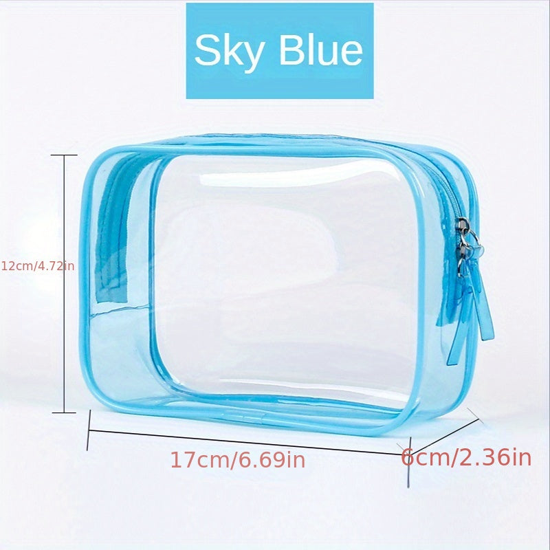 Clear Makeup Bag Zipper Travel Transparent Cosmetic Case Waterproof