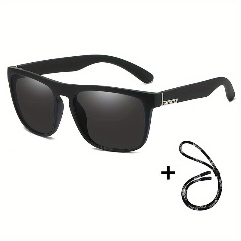 Men's Polarized Cycling Sports Sunglasses with Strap