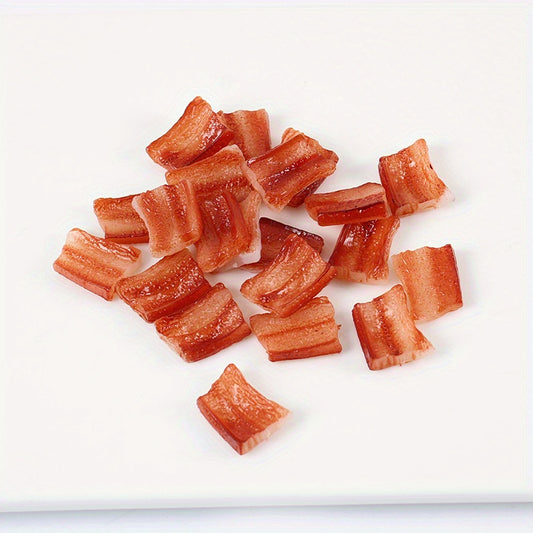 PVC Pork Belly Slices Food Toys for DIY Culinary Play & Diorama Accessories