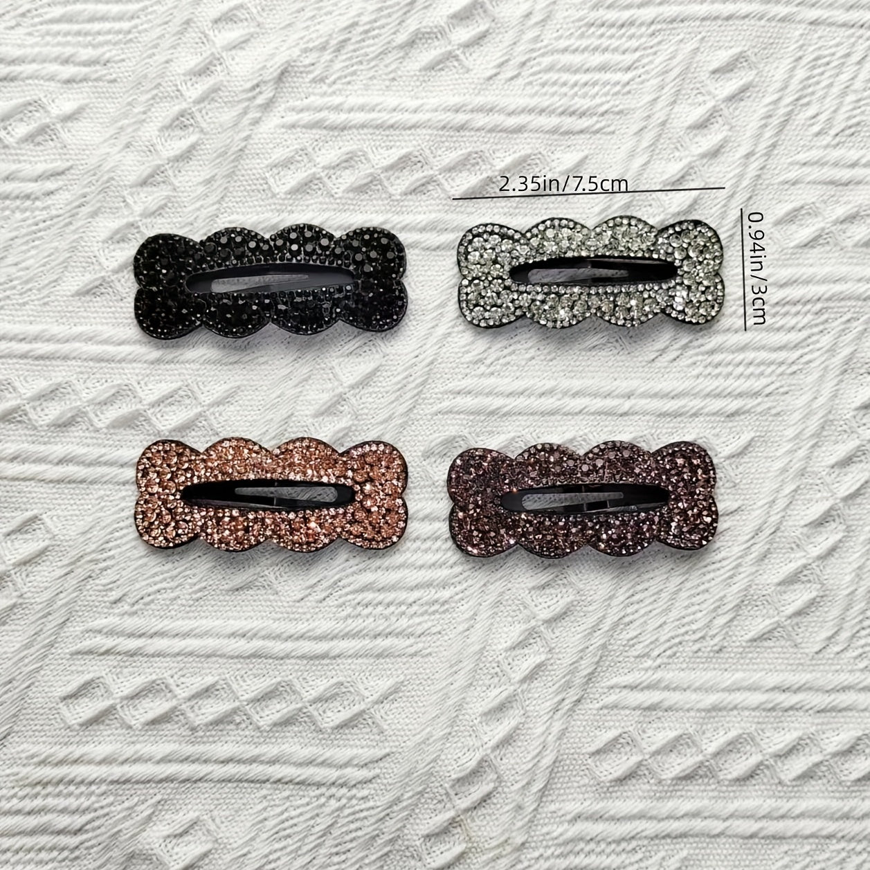 Rhinestone Hair Clip Snap Clip Side Clip Bangs Clip Head Jewelry Hair Accessorie