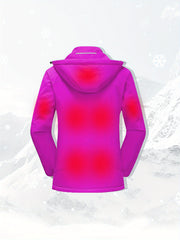Waterproof Hooded Ski Jacket for Women
