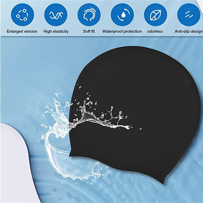 XL Silicone Swimming Cap for Comfortable Fit