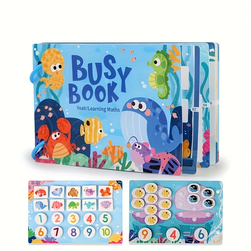Children's Quiet Book Hook and Loop Puzzle Painting Activity Gift Idea