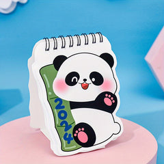Mini Panda Calendar Student Desk Decoration Punch Card Monthly Calendar