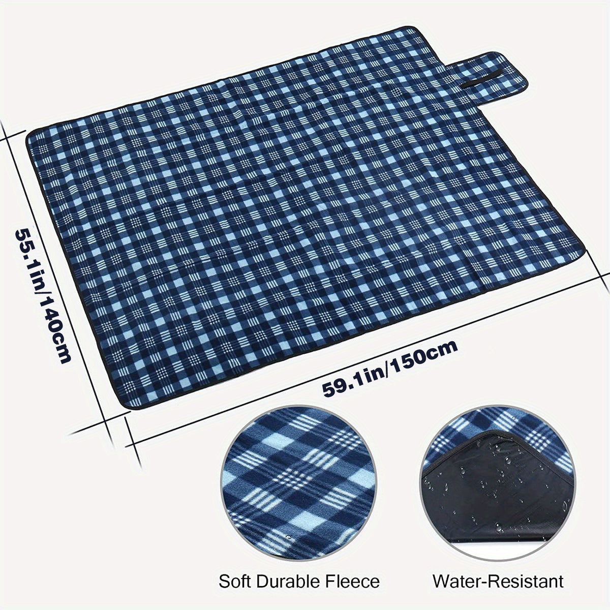 Waterproof Wool Mat Soft Non Slip Blanket for Outdoor Activities