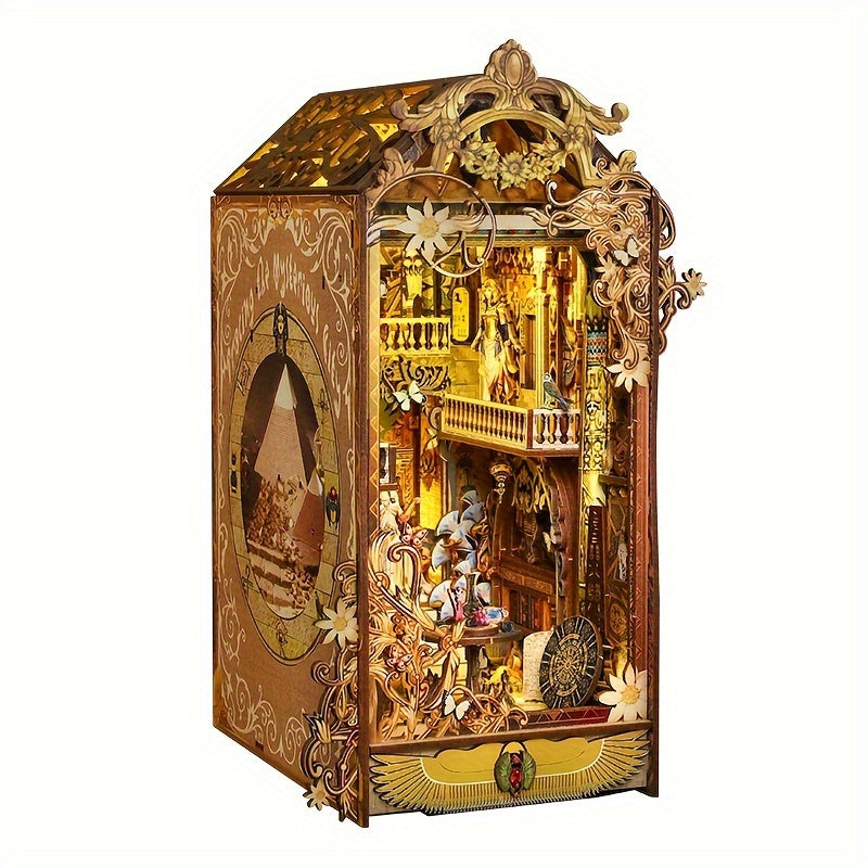 DIY Dollhouse Bookshelf 3D Puzzle Assembly Kit Home Bedroom Decoration