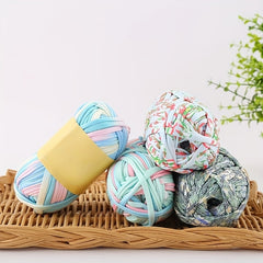 100% Polyester Printed Fabric Strips for DIY Projects - Colorful Dyeing Segments