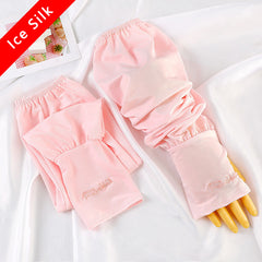 Cartoon Bunny Ice Sleeves UV Protection Gloves