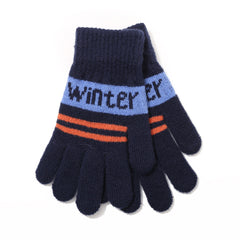 Winter Letter Style Cold-proof Girl's Finger Gloves