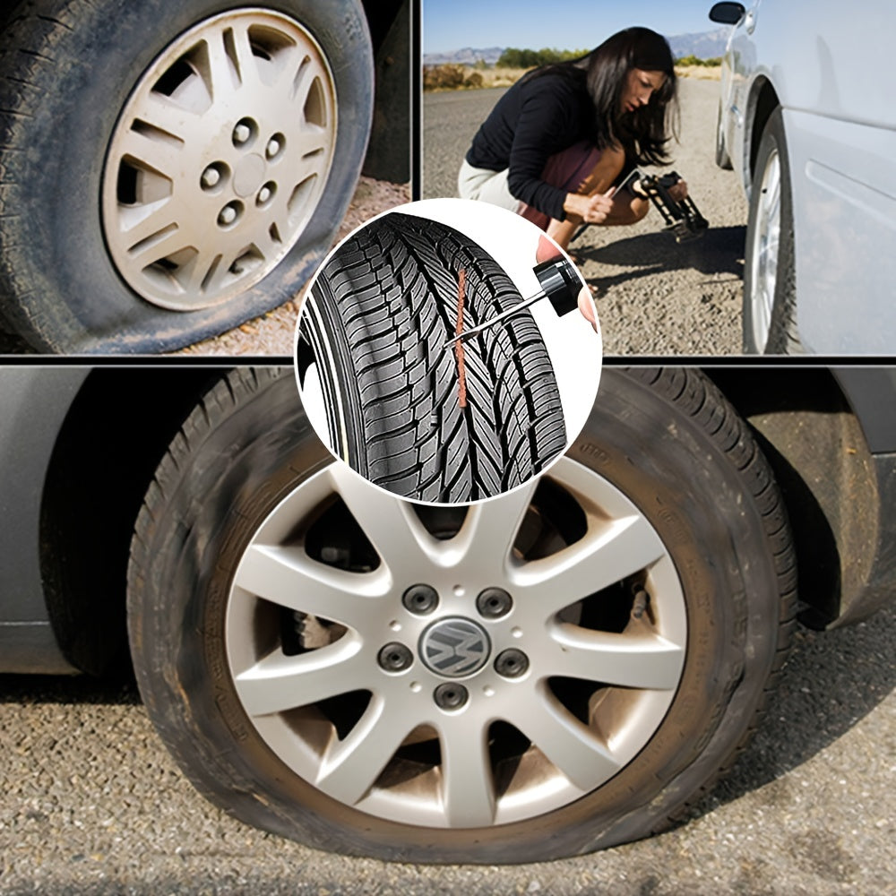 30pcs Car Tubeless Tire Seals Repair Strips with Glue for Tyre Plug Puncture