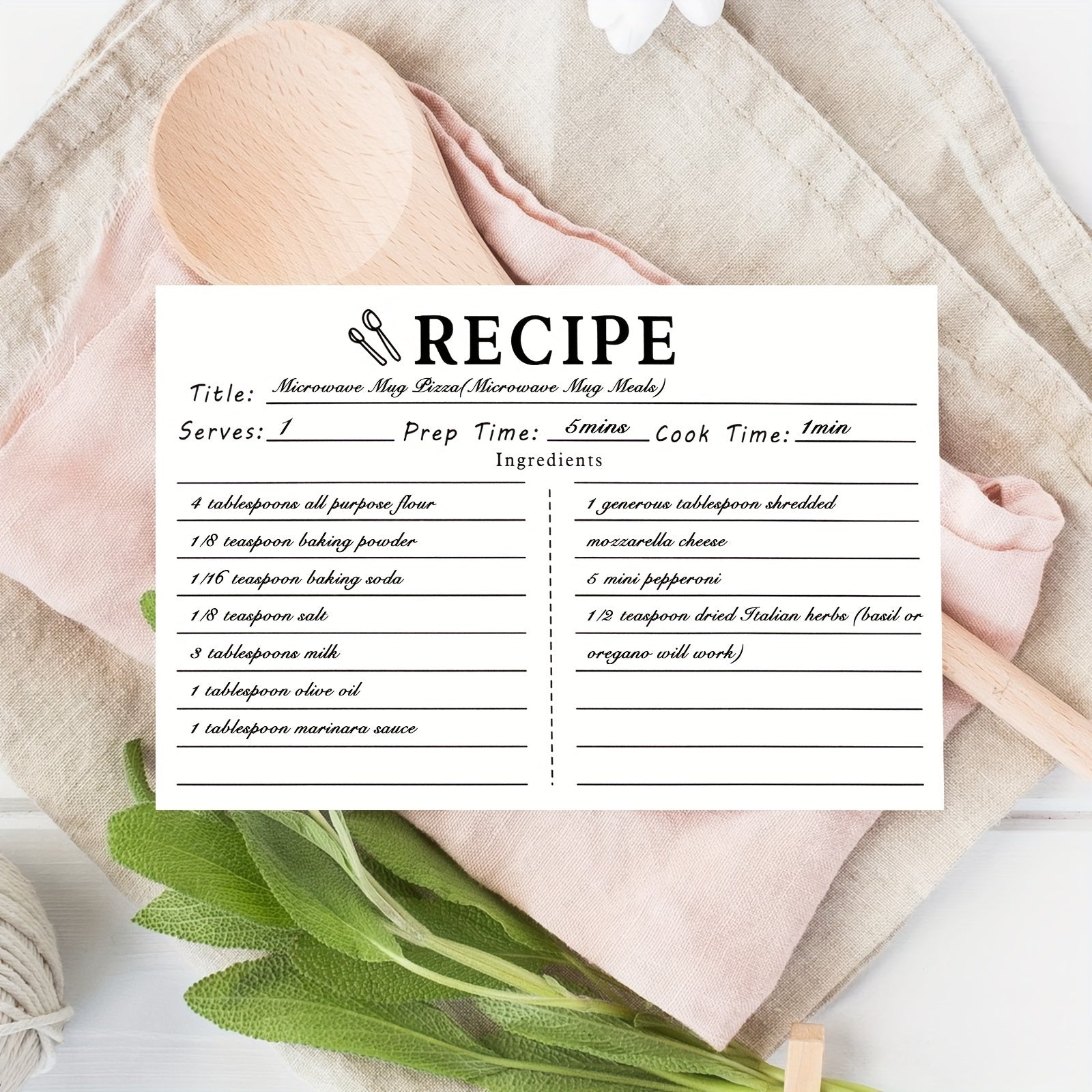 70pcs Recipe Cards Double Sided Blank For Bridal Shower And Wedding