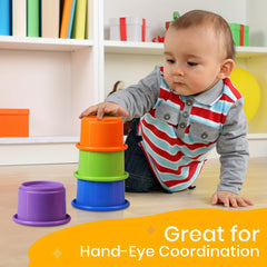 Stacking Cups and Bath Spoon Baby Bath Toys