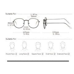 Photochromic Sunglasses Chameleon Eyeglasses Metal Transition Glasses Unisex