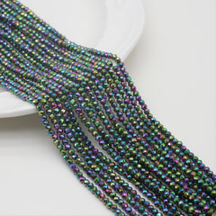 Green Point Cut Bead Beaded 38 Cm 14 9'' Stone Faceted Loose Gemstone Bead