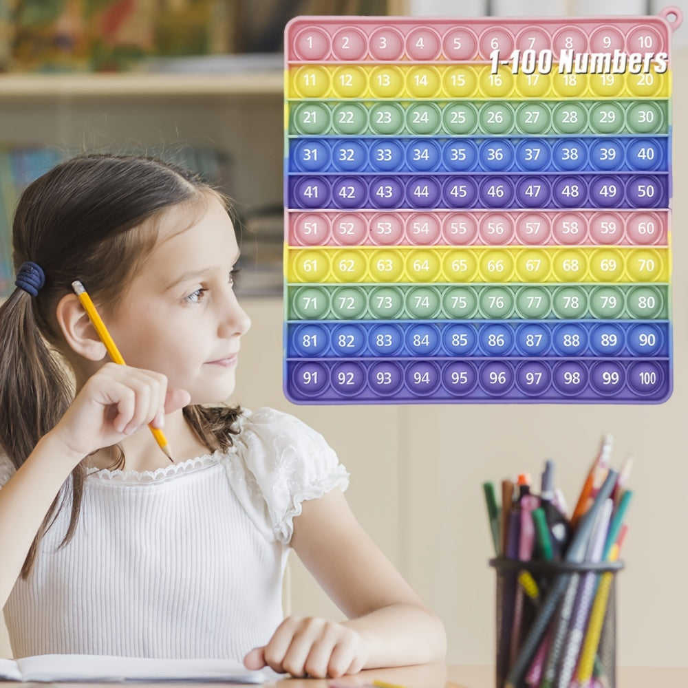 Legendstar 1 100 Numbers Counting Math Games Colorful Silicone Bubble Fidget Toy