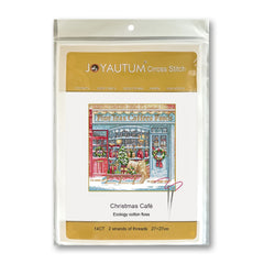 Christmas Coffee House Cross Stitch Kit for Beginners