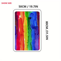 Rainbow Door Mat Non-Slip Front Door Indoor/Outdoor Entrance Mat