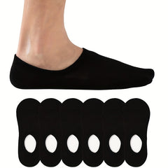 6 Pairs Cotton Ankle Sock Short Socks Non Slip Quarter Length Socks