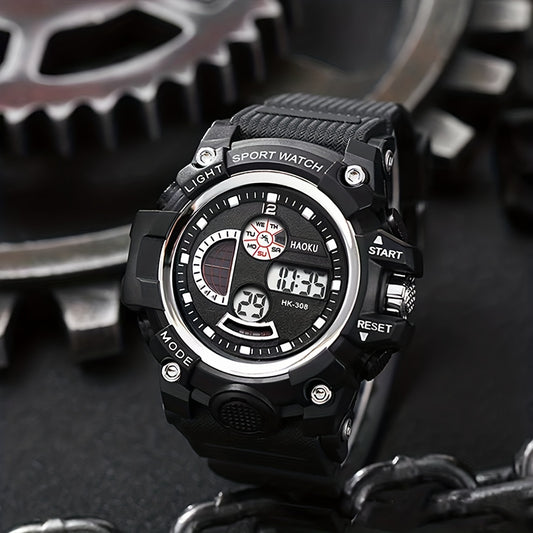 Kids Sports Waterproof Electronic Watch - Round Wrist Watch