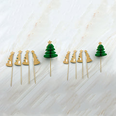 Christmas Beehive Cocktail Decoration Bamboo Stick Cake Fruit Stick Party Decor