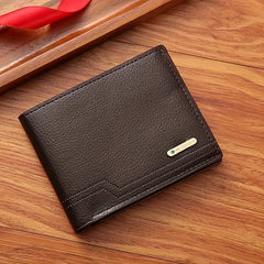 Men's Soft PU Leather Short Wallet Credit Card Holder Gift For Men