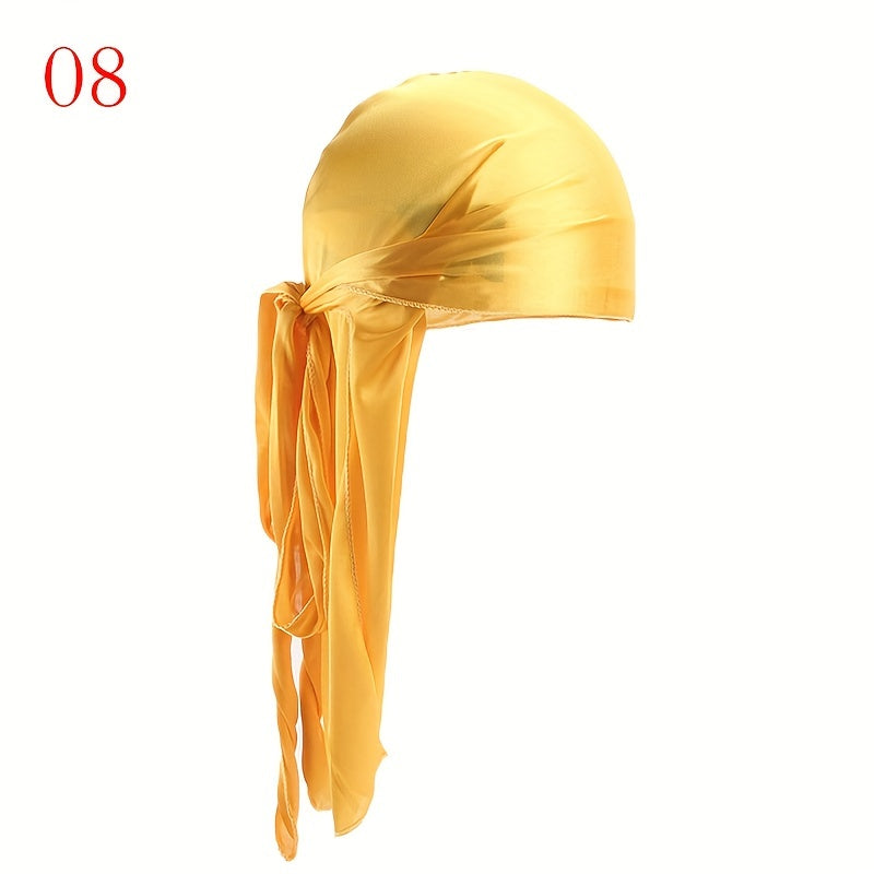 Long Tail Turban Hat Breathable Windproof Cap Pirate Headwear