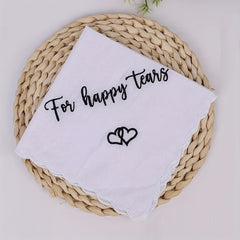 Mrs Sparrow Handkerchief with Date Wedding & Shower Gift for Bride