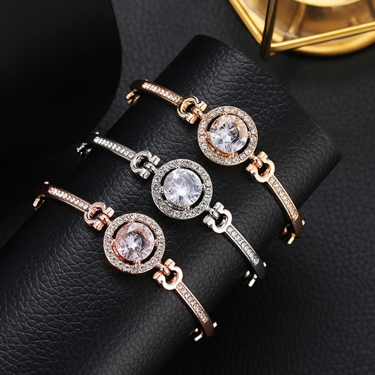 Rhinestone Bangle Bracelet Women's Jewelry