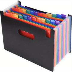 Self A4 Expanding File Folder Standing Plastic Organizer